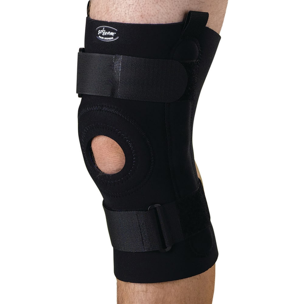 CURAD Neoprene U-Shaped Hinged Knee Supports, Large, 10 1/4in x 15 - 16in