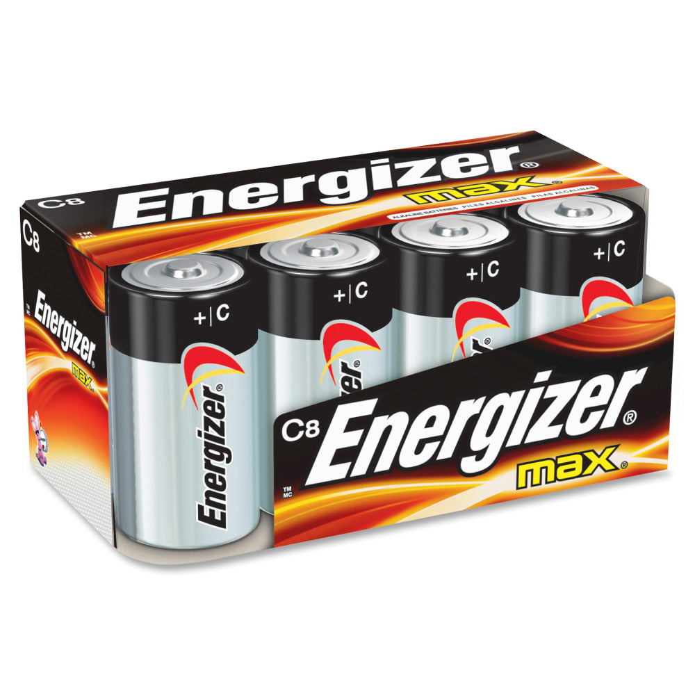 Energizer MAX Alkaline C Battery 8-Packs - For Multipurpose - C - 96 / Carton