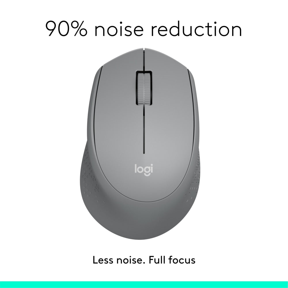 Logitech M330 Silent Plus Wireless Mouse, Silver