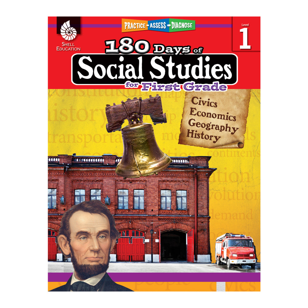 Shell Education 180 Days Of Social Studies, Grade 1