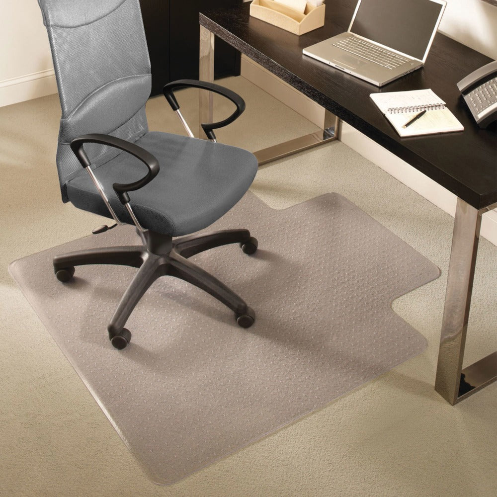 ES Robbins EverLife Chair Mat For Medium Pile Carpet, 45in x 53in, Clear