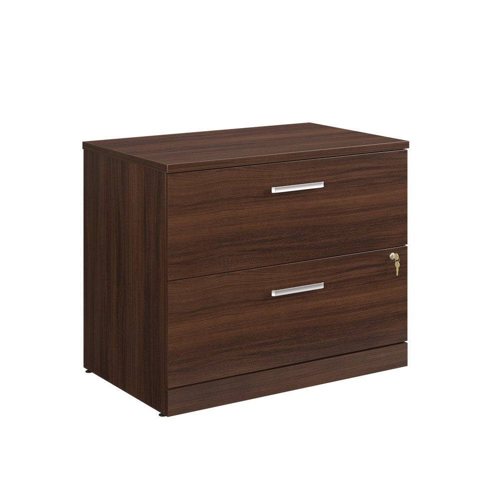 Sauder Affirm 35-1/2inW x 23-1/2inD Lateral 2-Drawer File Cabinet With Lock, Noble Elm