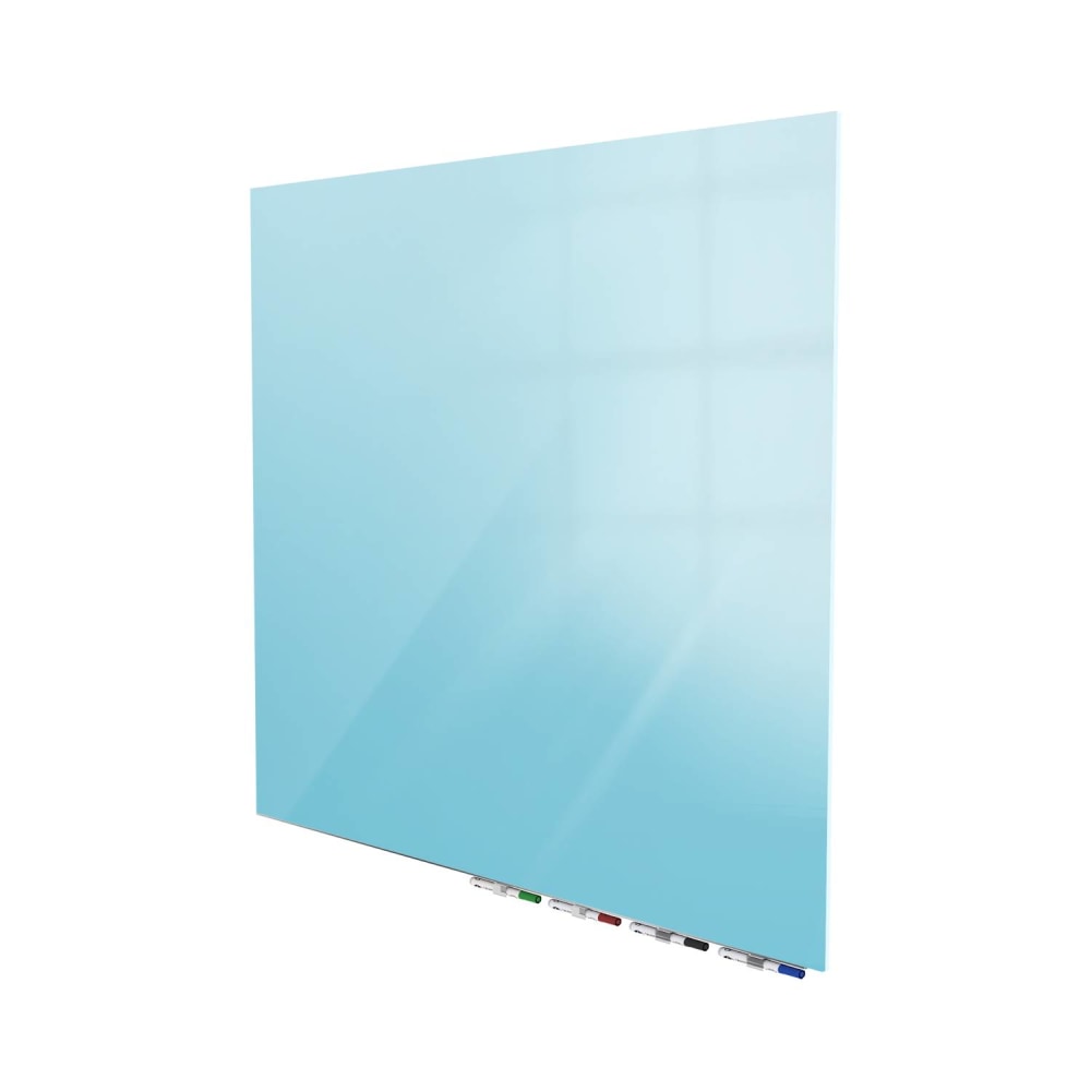 Ghent Aria Low Profile Glassboard, Magnetic, 48inH x 48inW, Square, Blue