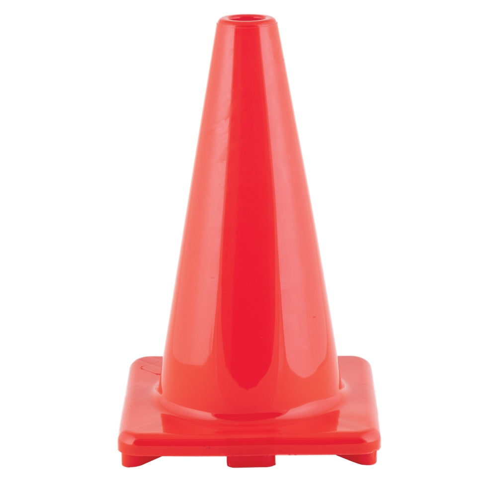 Champion Sports Hi-Visibility Flexible Vinyl Cones, 18in, Orange, Pack Of 2 Cones