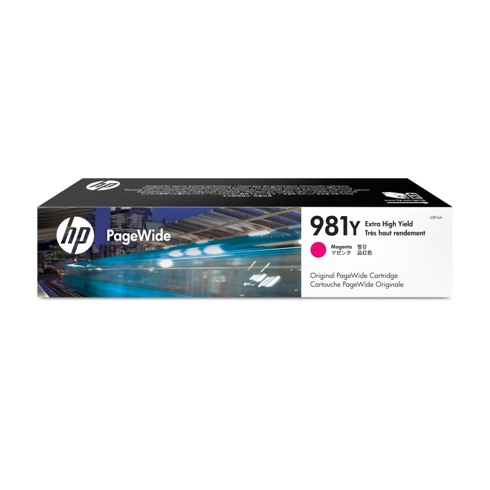 HP 981YC PageWide Contract Magenta Extra-High-Yield Ink Cartridge, L0R18YC