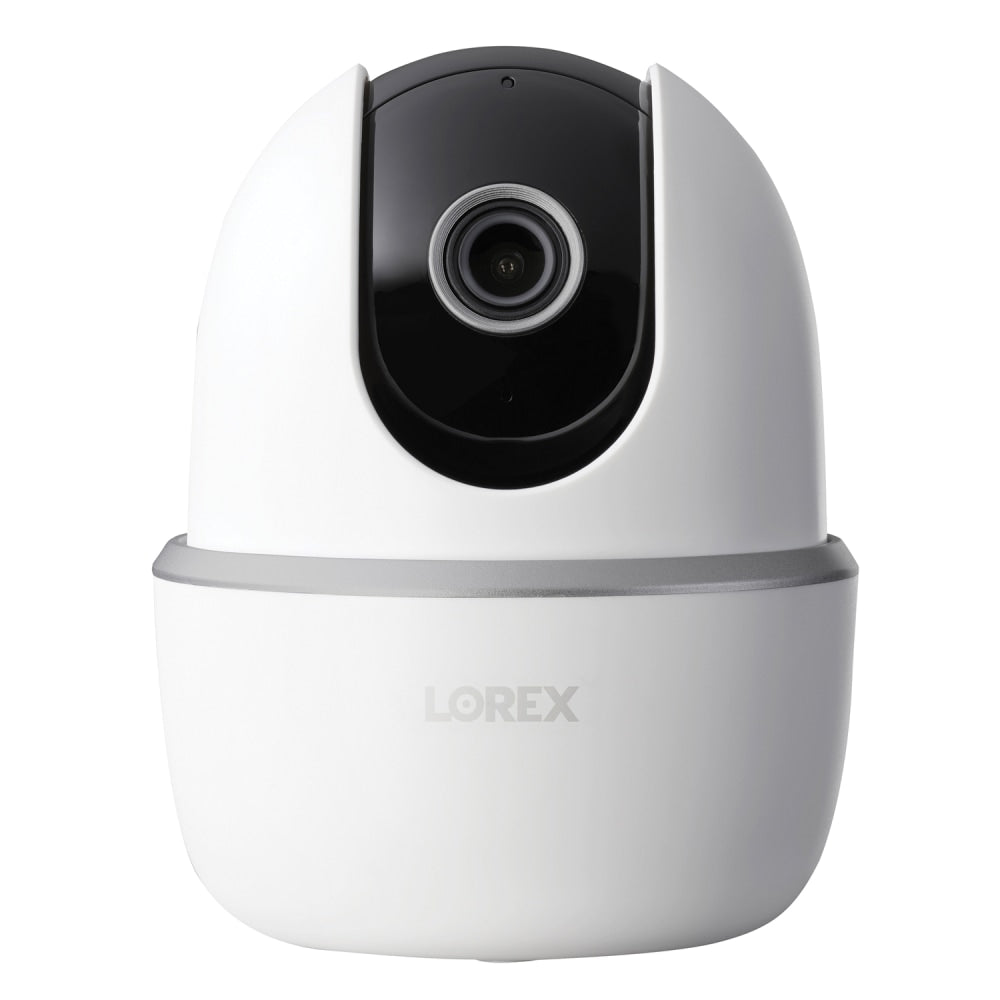 Lorex QHD Indoor Wi-Fi Smart Pan-And-Tilt Security Camera With Person Detection, 4.2inH x 3.9inW x 3.9inD, White