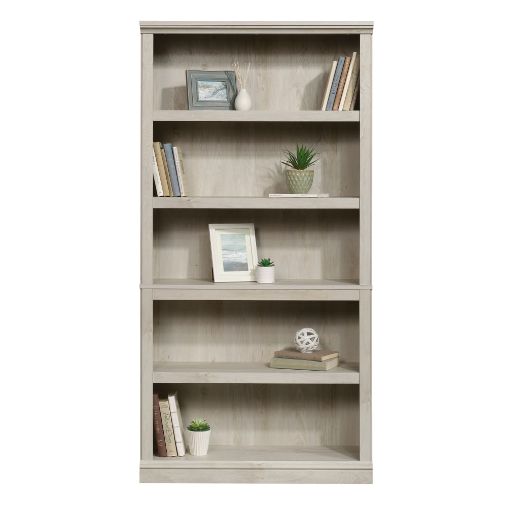 Sauder Select 69 13/16inH 5-Shelf Transitional Bookcase, Brown/Light Finish, Standard Delivery