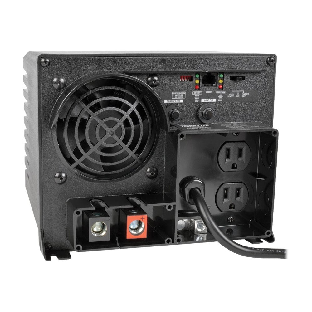 Tripp Lite 1250W APS 12VDC 120V Inverter / Charger w/ Auto Transfer Switching ATS 2 Outlets 5-15R - DC to AC power inverter - 12 V - 1.25 kW - output connectors: 2 - Canada, United States