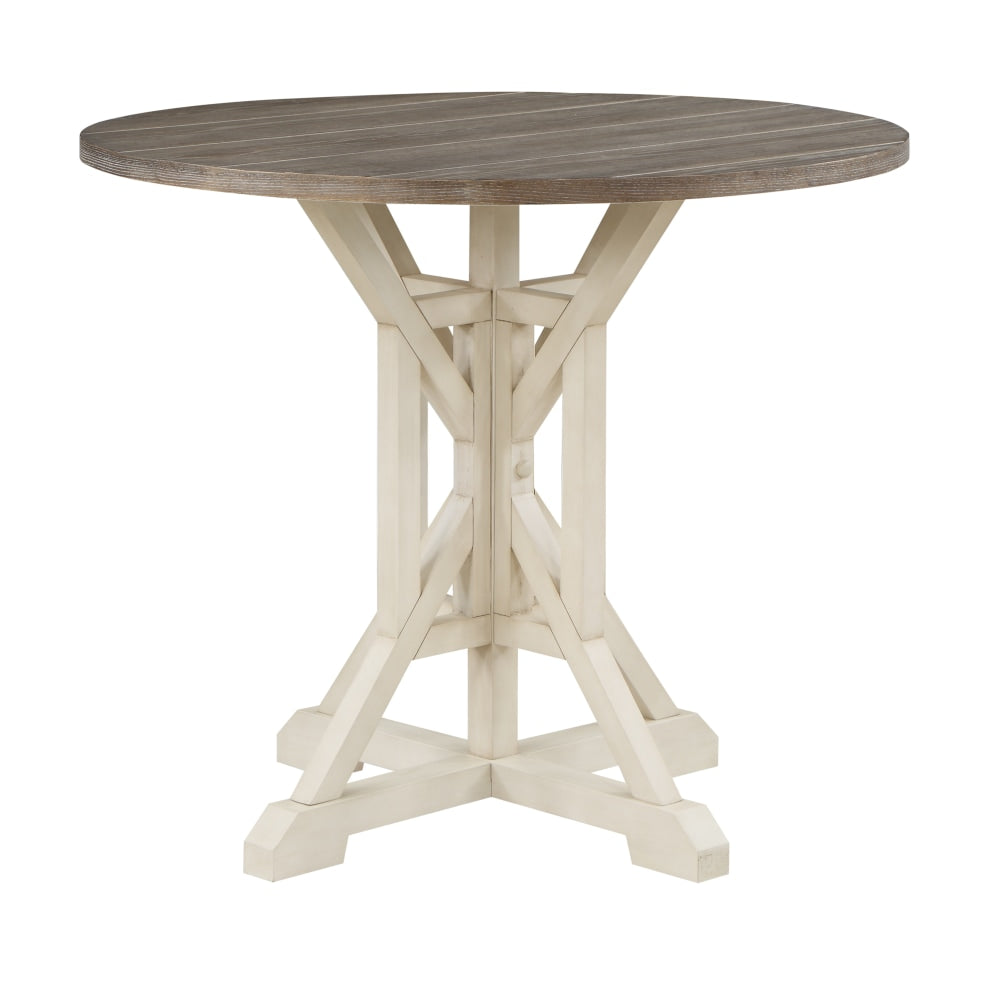 Coast to Coast Landings Dining Table, 36inH x 42inW x 42inD, Bar Harbor Cream