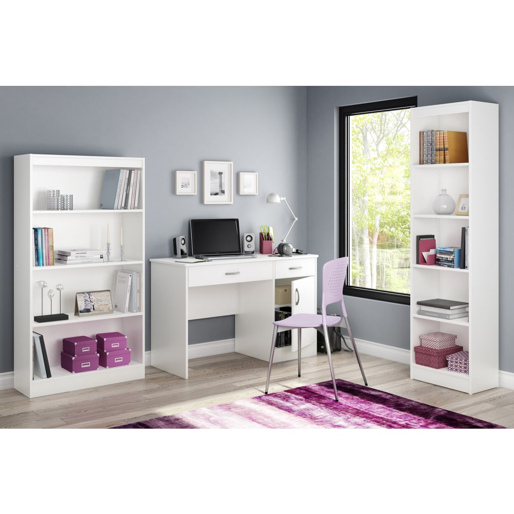 South Shore Axess 44inW Computer Desk With Storage, Pure White