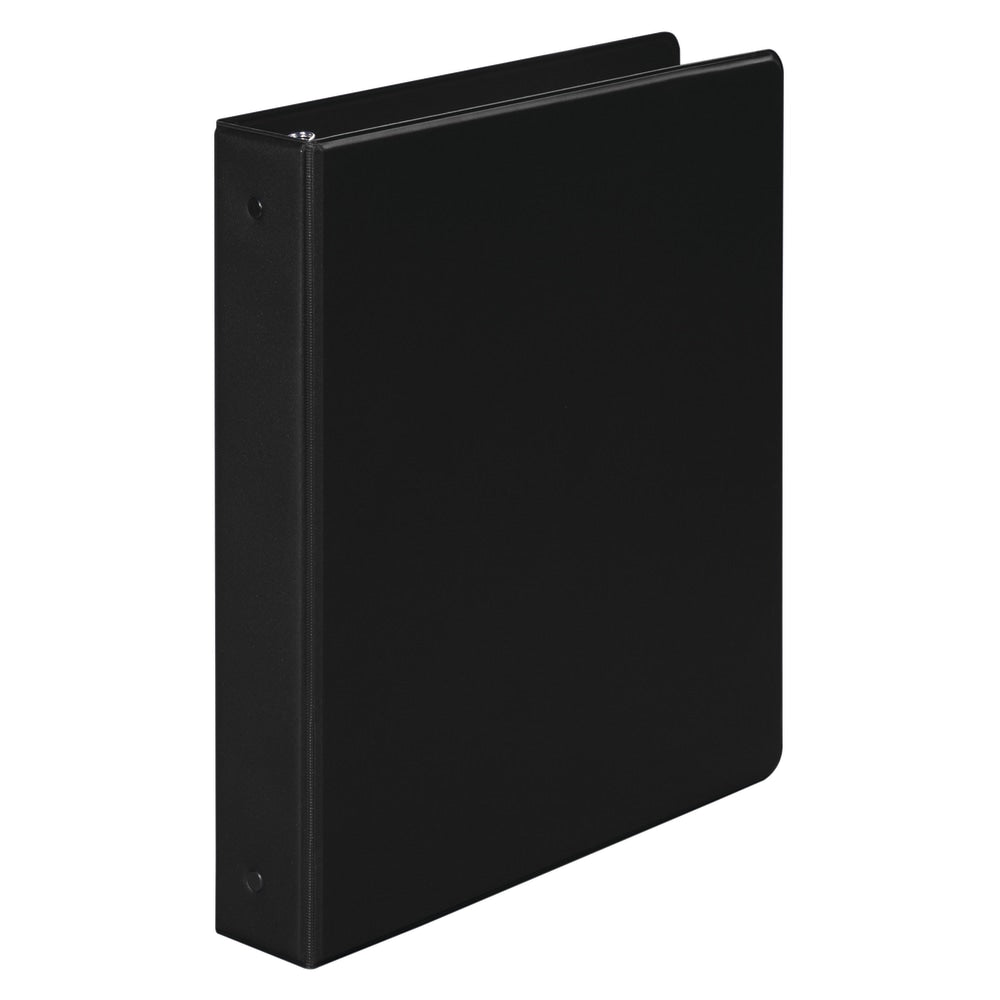 Wilson Jones 3-Ring Binder, 1 1/2in Round Rings, 36% Recycled, Black