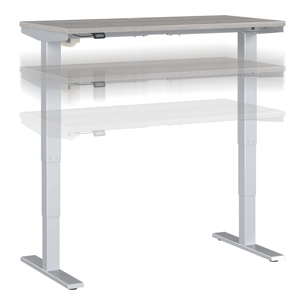 Bush Business Furniture Move 40 Series Electric 48inW Height-Adjustable Standing Desk, Platinum Gray/Cool Gray Metallic, Standard Delivery