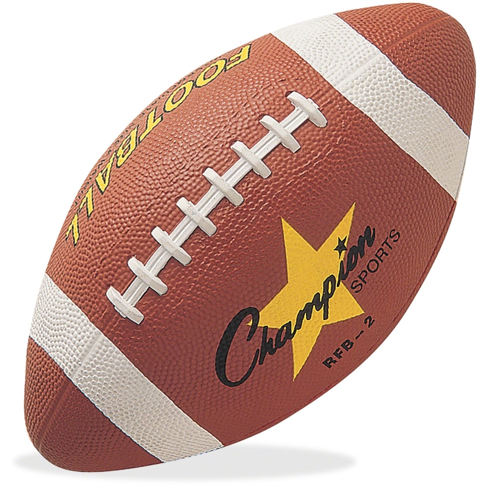 Champion Sports Intermediate Rubber Football - 11in - Intermediate - Rubber - 1  Each