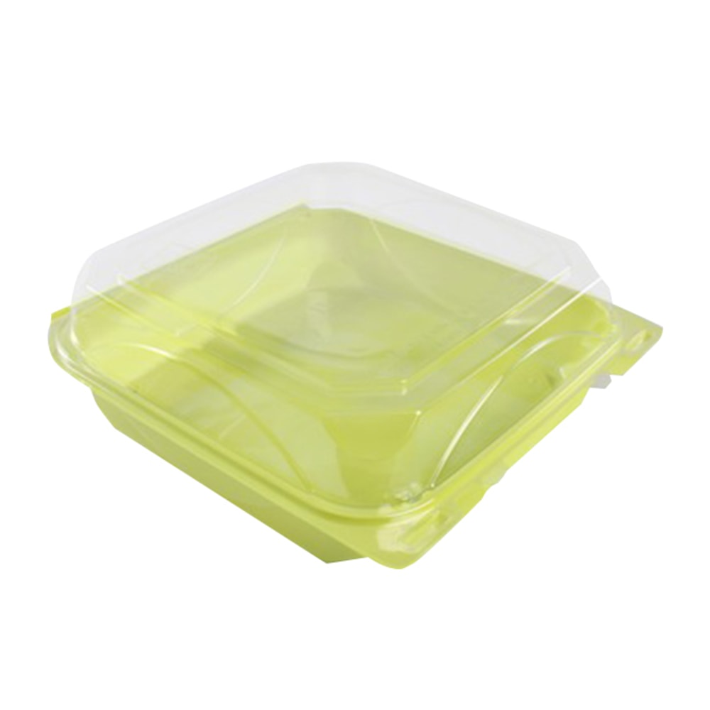 Clamshell Containers, 9in x 9in Large, Clear, Carton Of 200