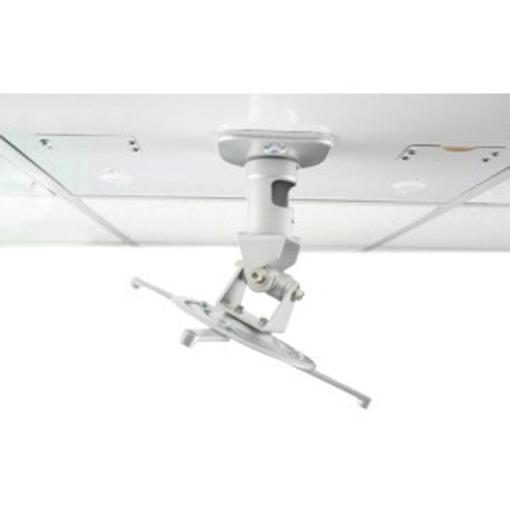 Amer Mounts Universal Drop Ceiling Projector Mount. Replaces 2ftx2ft Ceiling Tiles - Supports up to 30lb load, 360 degree rotation, 180 degree tilt