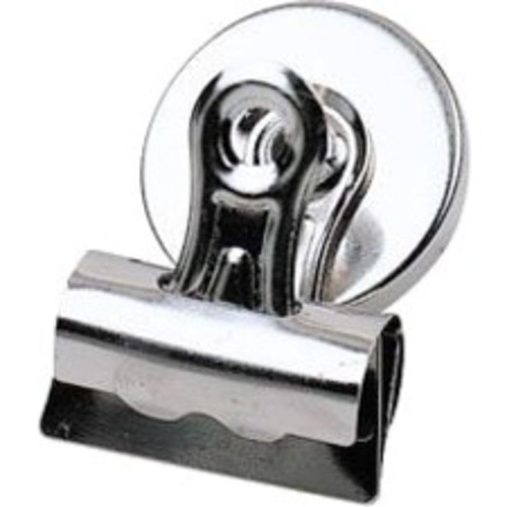 Office Depot Brand Bulldog Magnetic Clips, 2-1/8in, Silver, Pack Of 3