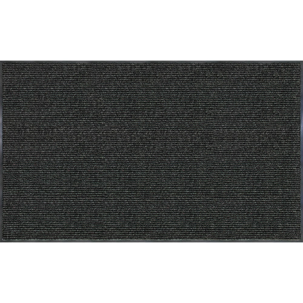 Realspace Tough Rib Floor Mat, 3ft x 5ft, Charcoal