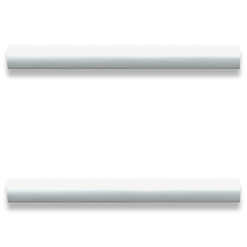 Lorell Modern Laminate Drawer Pulls, 1-1/8inH x 5-7/8inW x 5/8inD, Silver, Pack Of 2 Pulls