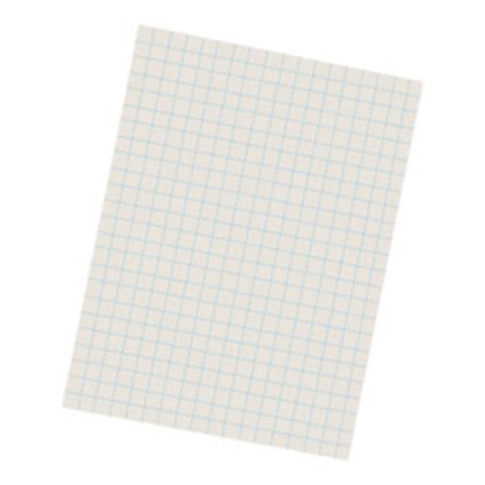 Pacon Quadrille-Ruled Heavyweight Drawing Paper, 1/2in Squares, White, Pack Of 500 Sheets