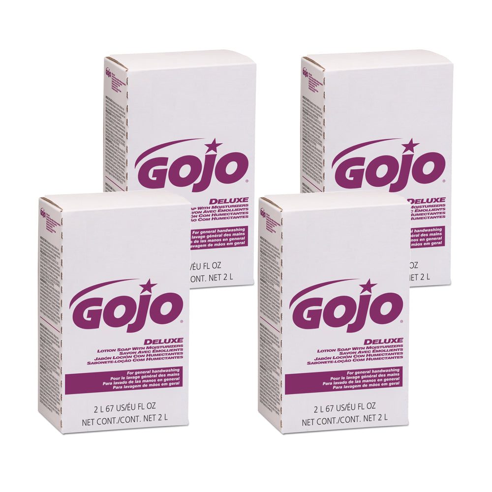 GOJO NXT Lotion Hand Soap, Light Floral Scent, 67.62 Oz, Case Of 4 Refills