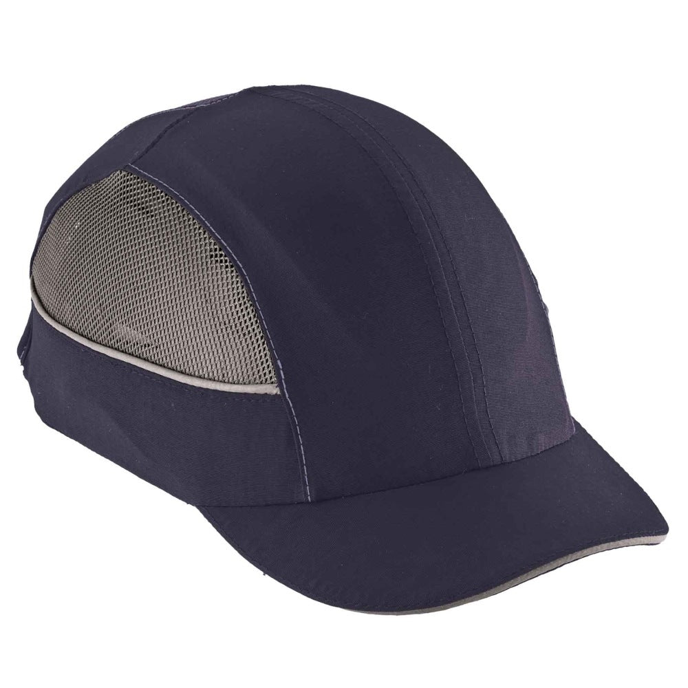 Ergodyne Skullerz 8960 Bump Cap With LED Lights, Short Brim, Navy