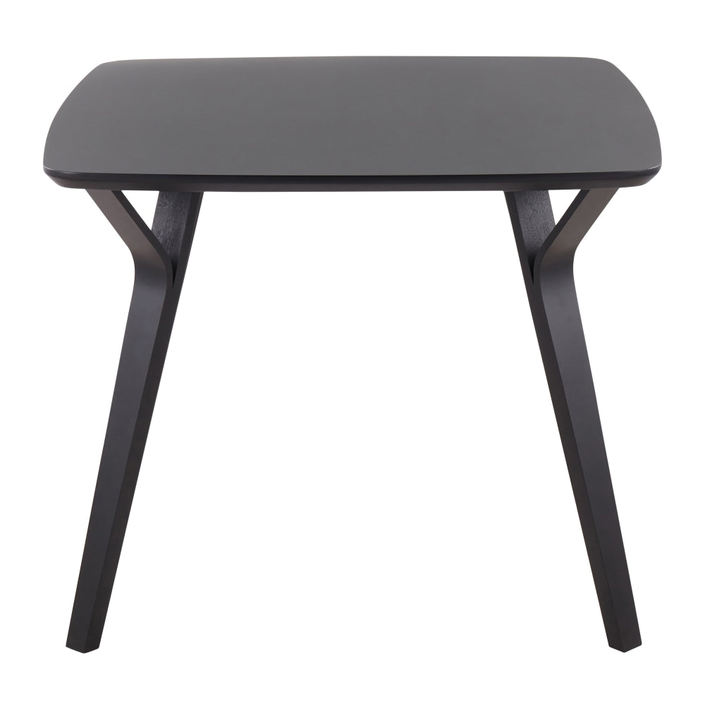 LumiSource Folia Dinette Table, 30-1/4inH x 38-1/4inW x 38-1/4inD, Black