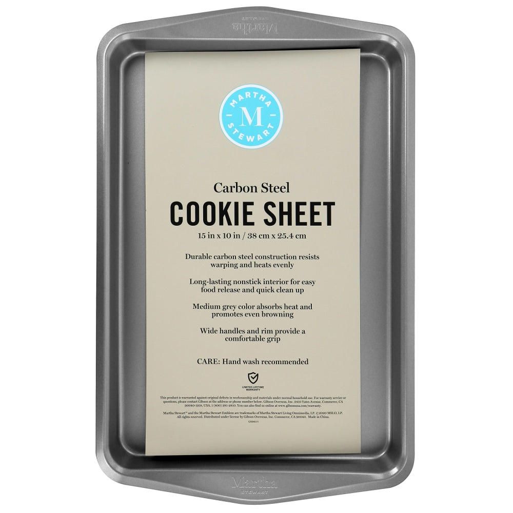 Martha Stewart Cookie Sheet, 15in, Gray