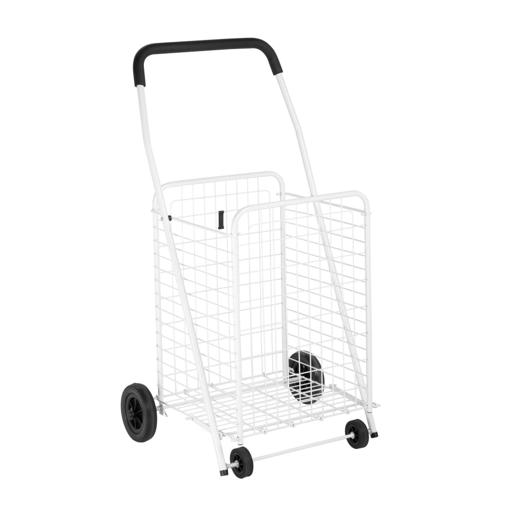 Honey-Can-Do Steel Jumbo Multipurpose Utility Cart, 36 7/8inH x 21 1/4inW x 16 3/4inD, White