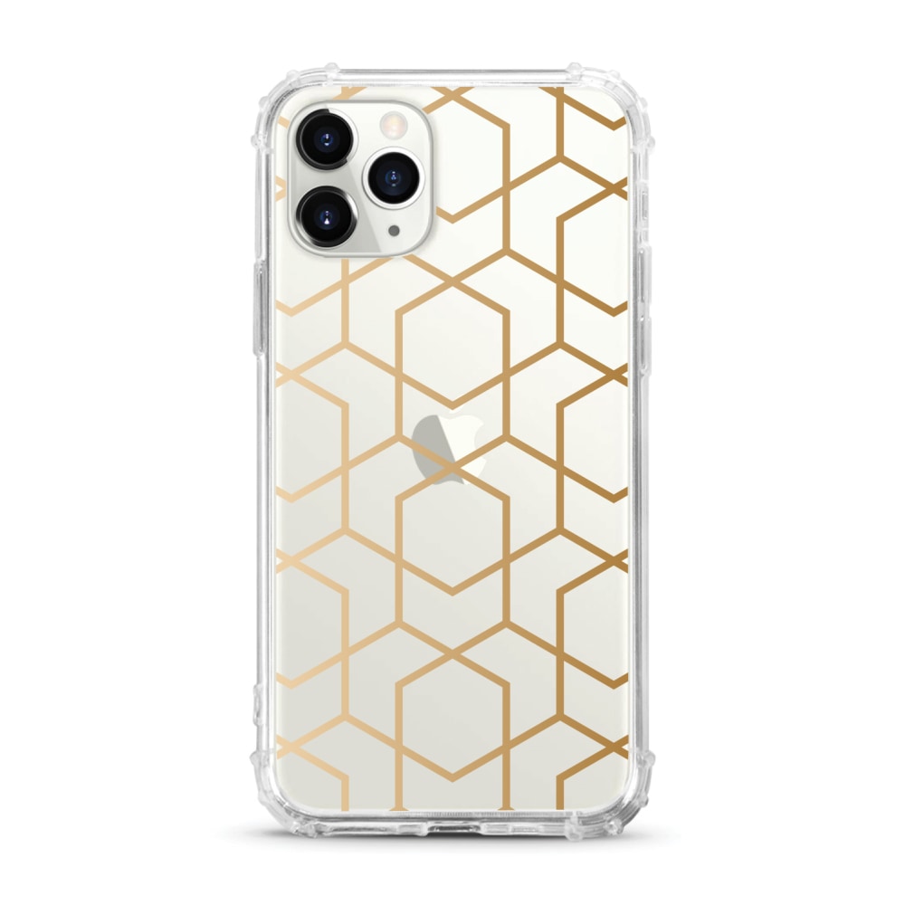 OTM Essentials Tough Edge Case For iPhone 11 Pro Max, Golden Hex, OP-AEP-Z119A