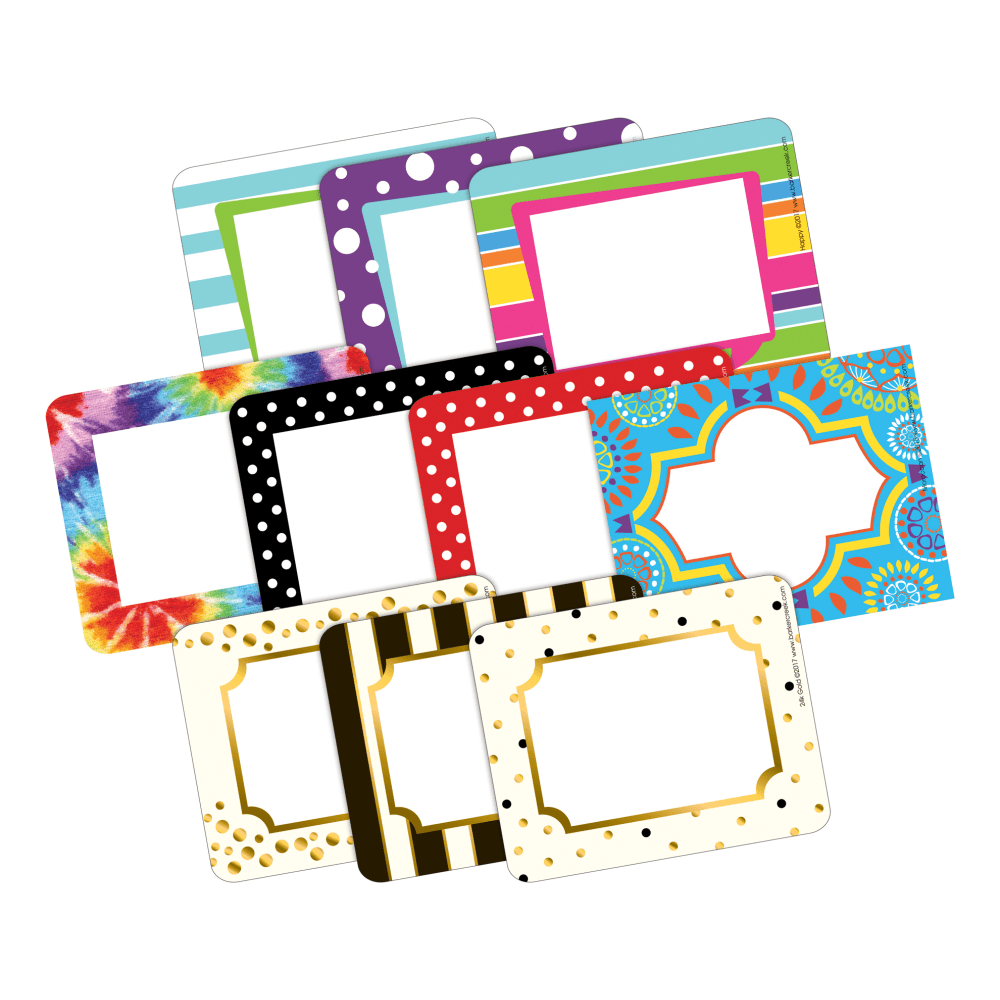 Barker Creek Curated Collection Name Tags, 3-1/2in x 2-3/4in, Set Of 270 Name Tags