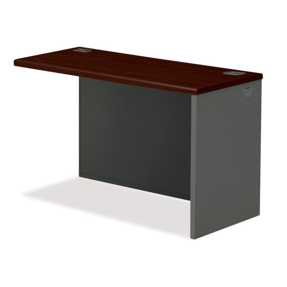 HON 38000 Modular 60inW Right Desk Return, Mahogany/Charcoal