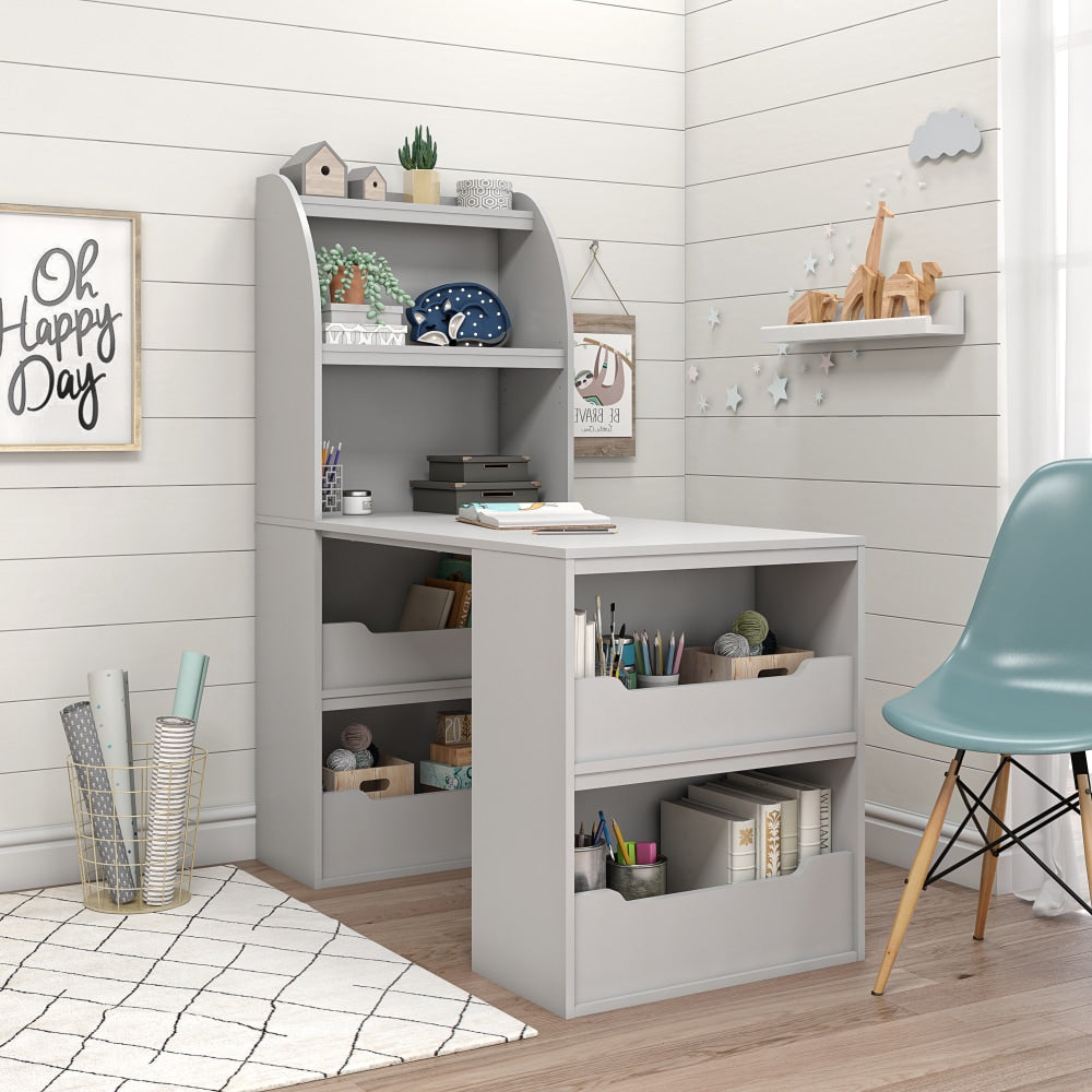 Ameriwood Home Tyler 48inW Kids Craft/Writing Desk, Dove Gray