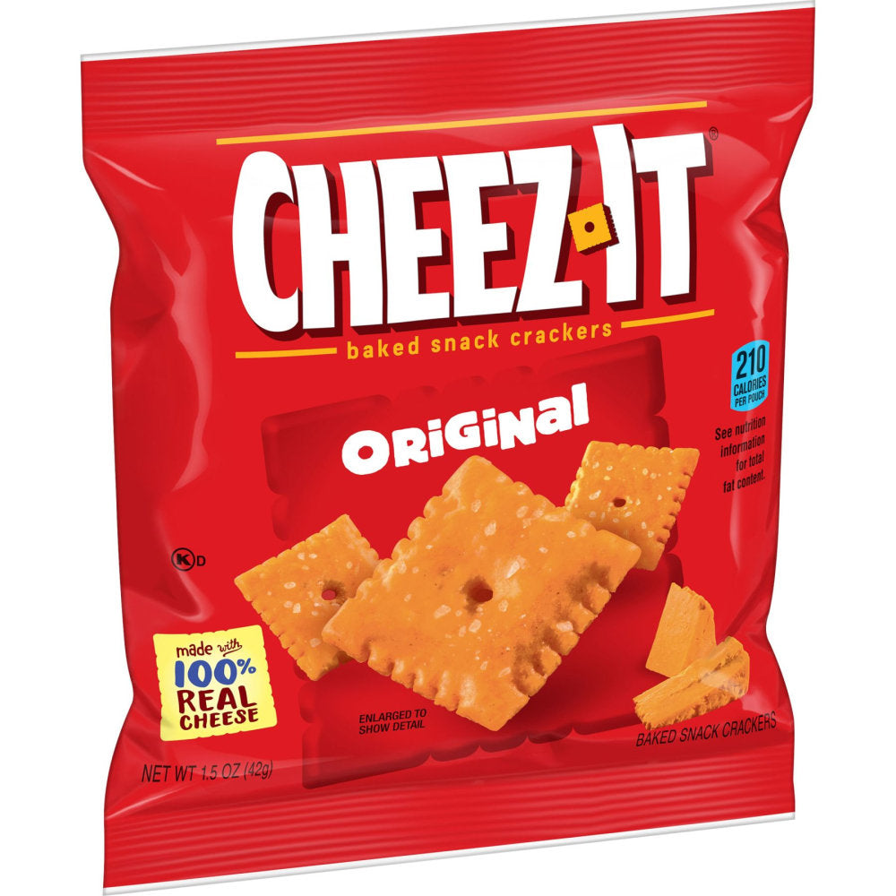 Cheez-It Original, 1.5 Oz, Box Of 60 Pouches