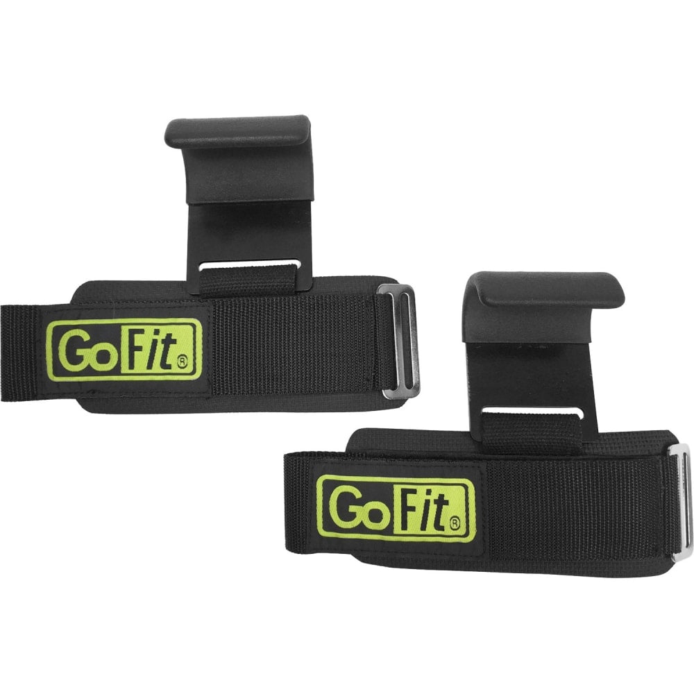 GoFit Ultra Pro Lifting Hooks - Steel, Neoprene, Metal