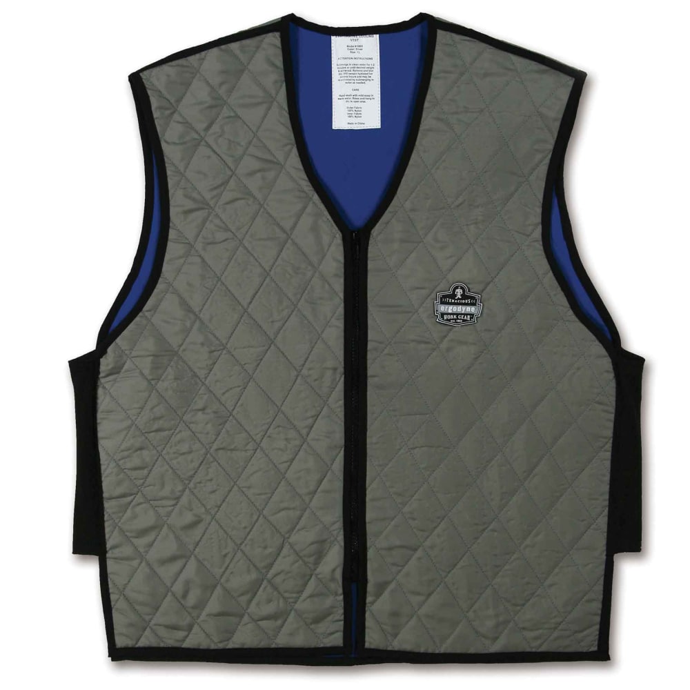 Ergodyne Chill-Its Evaporative Cooling Vest, XX-Large, Gray, 6665