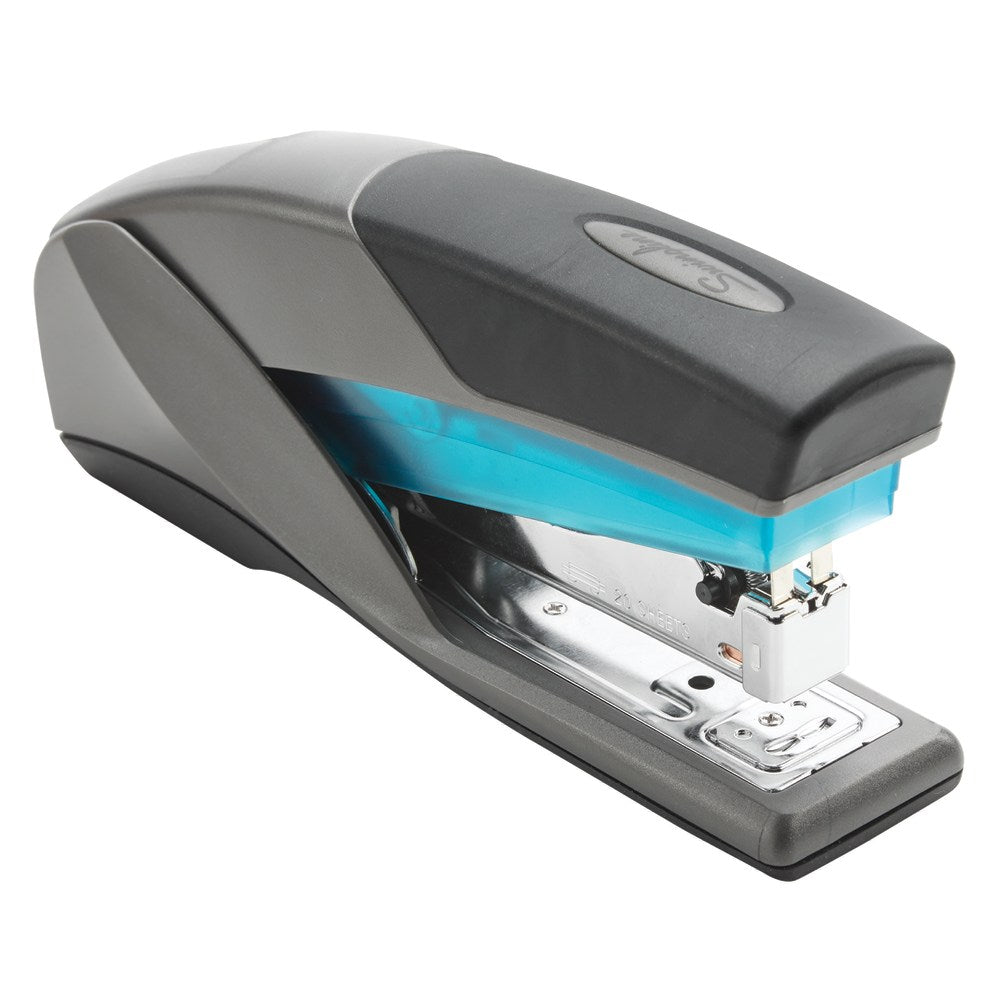 Swingline Optima 25 Reduced Effort Stapler, 25 Sheets Capacity, Blue/Gray