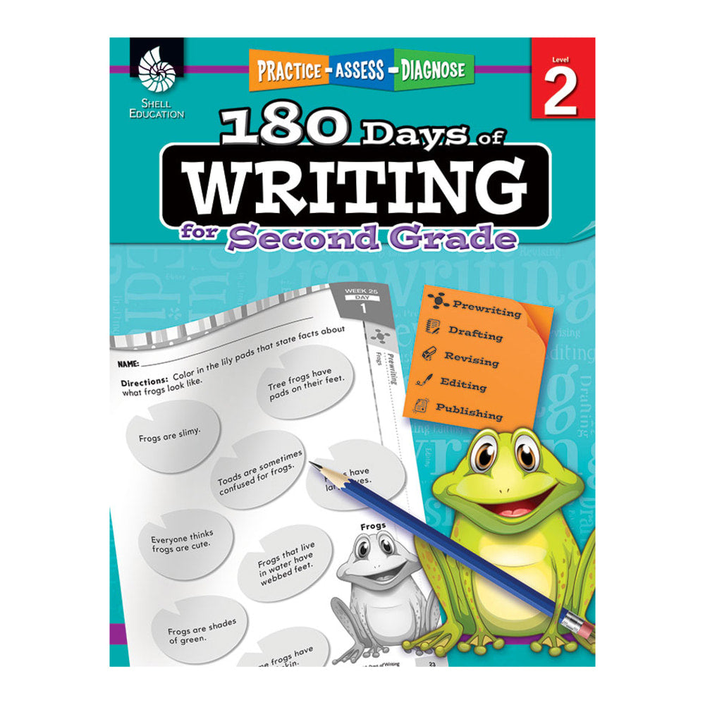 Shell Education 180 Days Of Writing Workbook, Grade 2