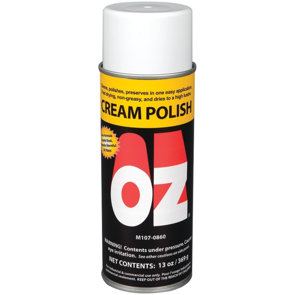 Mohawk OZ Polish - Aerosol - 13 fl oz (0.4 quart) - Lemon ScentAerosol Spray Can - Black, White