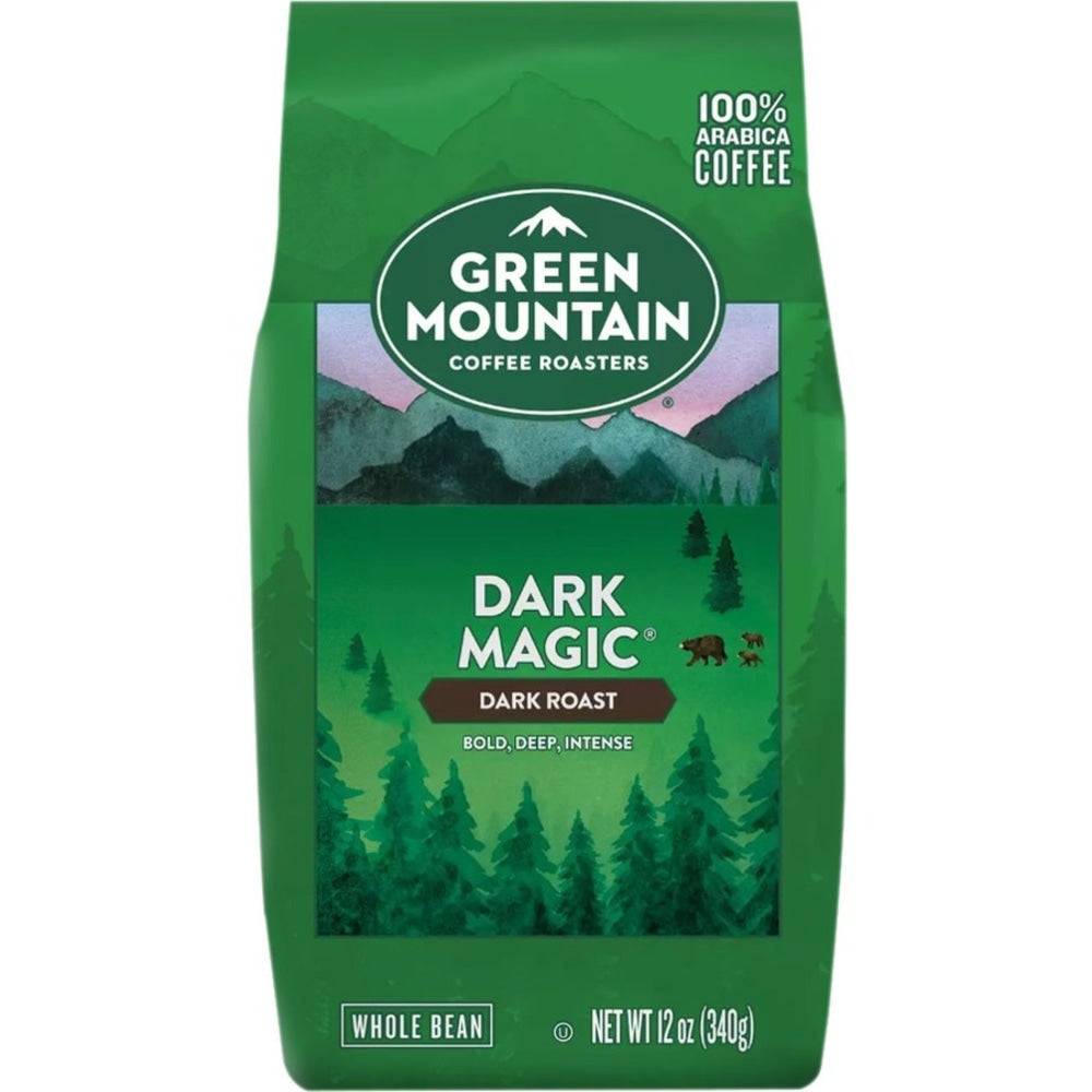 Green Mountain Coffee Whole Bean Coffee, Dark Roast, Dark Magic, 18 Oz Per Bag