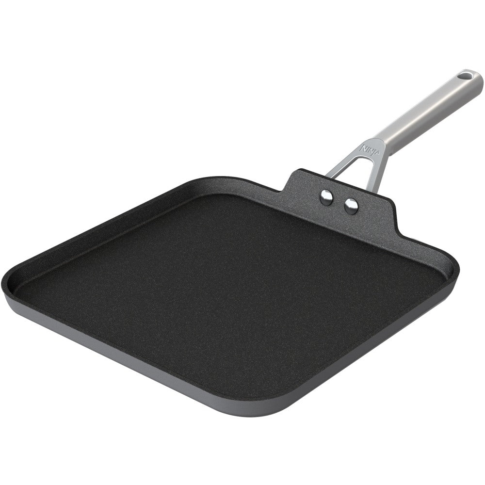 Ninja Foodi NeverStick Premium 11in Square Griddle Pan, Slate Gray