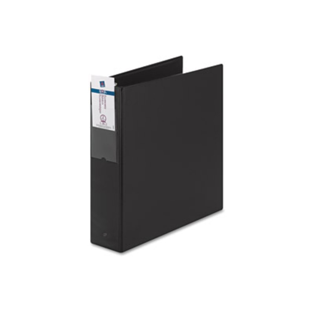 Avery Economy 3-Ring Binder, 2in Round Rings, 50% Recycled, Black