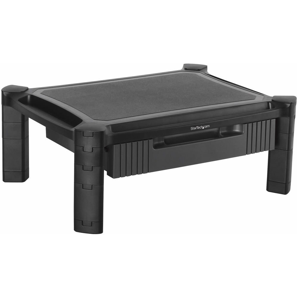 StarTech.com Adjustable Monitor Riser - Drawer - Monitors up to 32in- Adjustable Height - Monitor Stand - Computer Monitor Riser