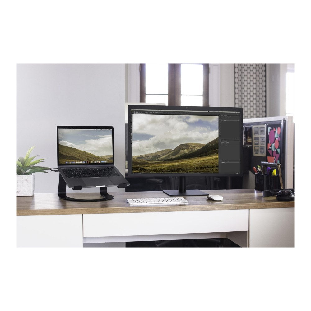 Twelve South Curve for MacBook - Up to 17in Screen Support - 7 lb Load Capacity - 11in Height x 6in Width - Desktop - Aluminum - Matte Black - Ergonomic