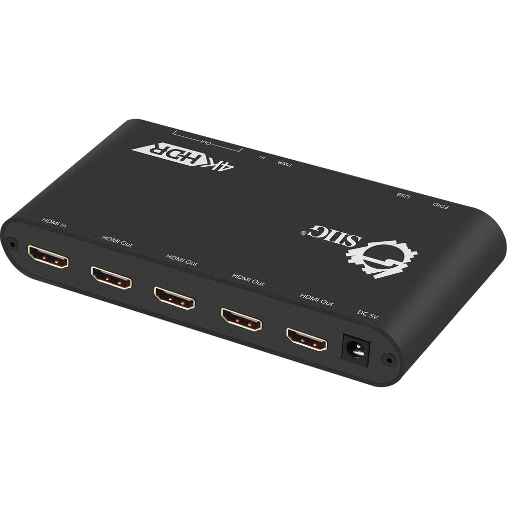 SIIG 1x4 HDMI 2.0 Splitter / Distribution Amplifier With Auto Video Scaling