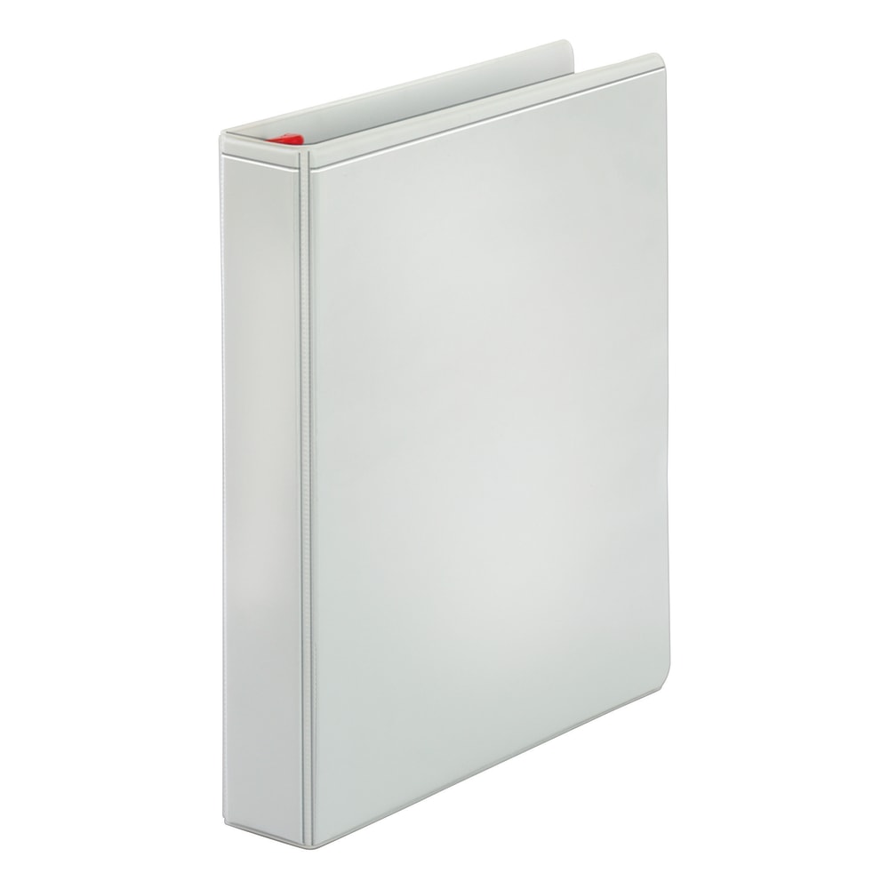 Cardinal XtraValue ClearVue 3-Ring Binder With Locking Slant-D Rings, 1 1/2in D-Rings, 52% Recycled, White