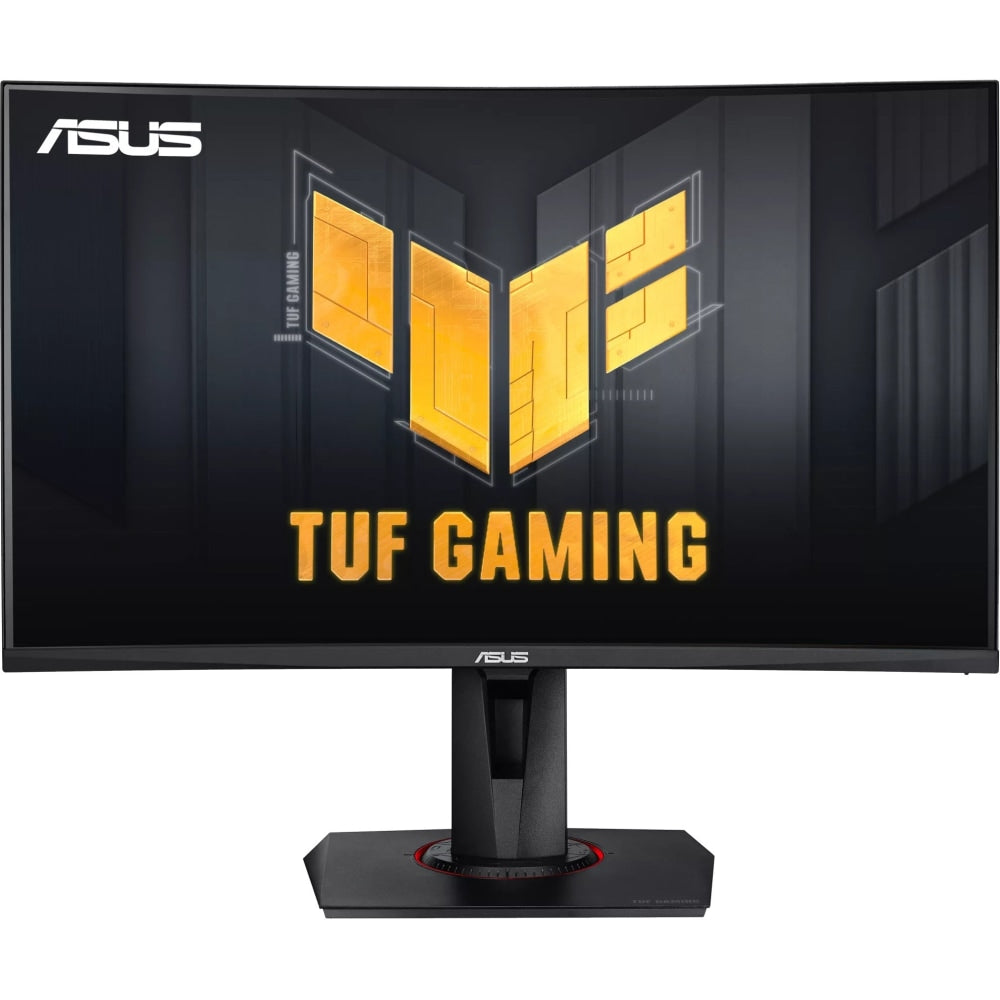 TUF VG27VQM 27in Class Full HD Curved Screen Gaming LCD Monitor - 16:9 - 27in Viewable - Vertical Alignment (VA) - LED Backlight - 1920 x 1080 - 16.7 Million Colors - FreeSync Premium - 350 Nit - 1 ms - Speakers - HDMI - DisplayPort - USB Hub