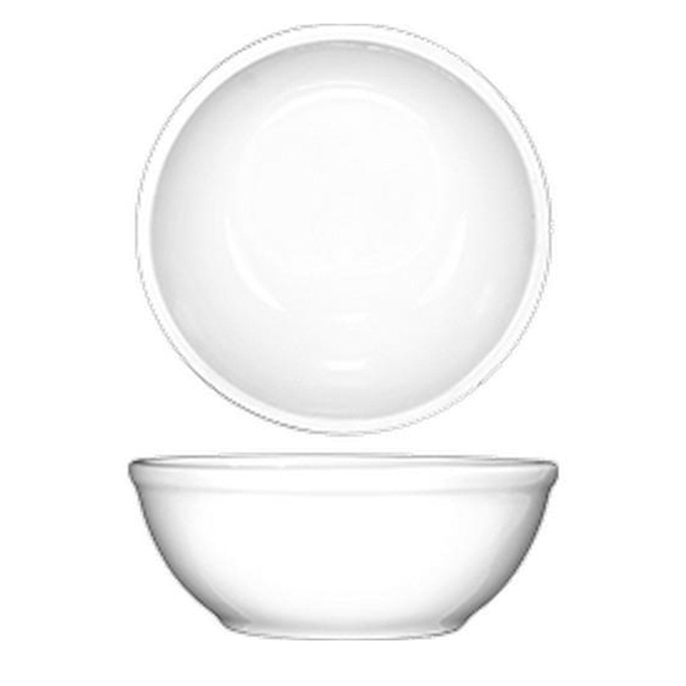 International Tableware Porcelain Nappie Bowls, 16 Oz, European White, Pack Of 36 Bowls