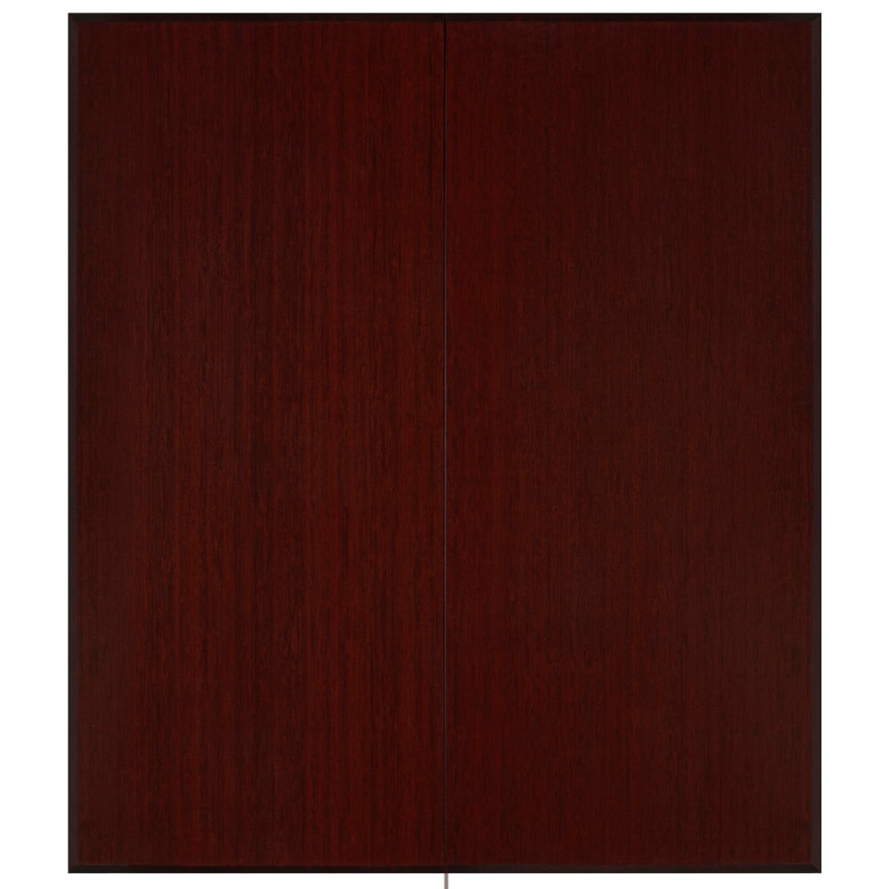 Anji Mountain Trifold Bamboo Chair Mat, Rectangular, 42in x 48in, Dark Cherry