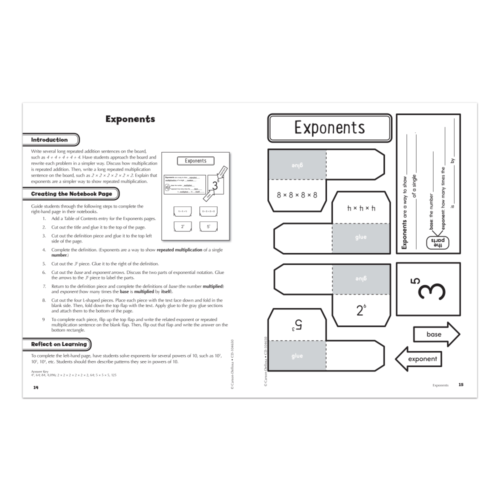 Carson-Dellosa Interactive Notebook For Math, Grade 5