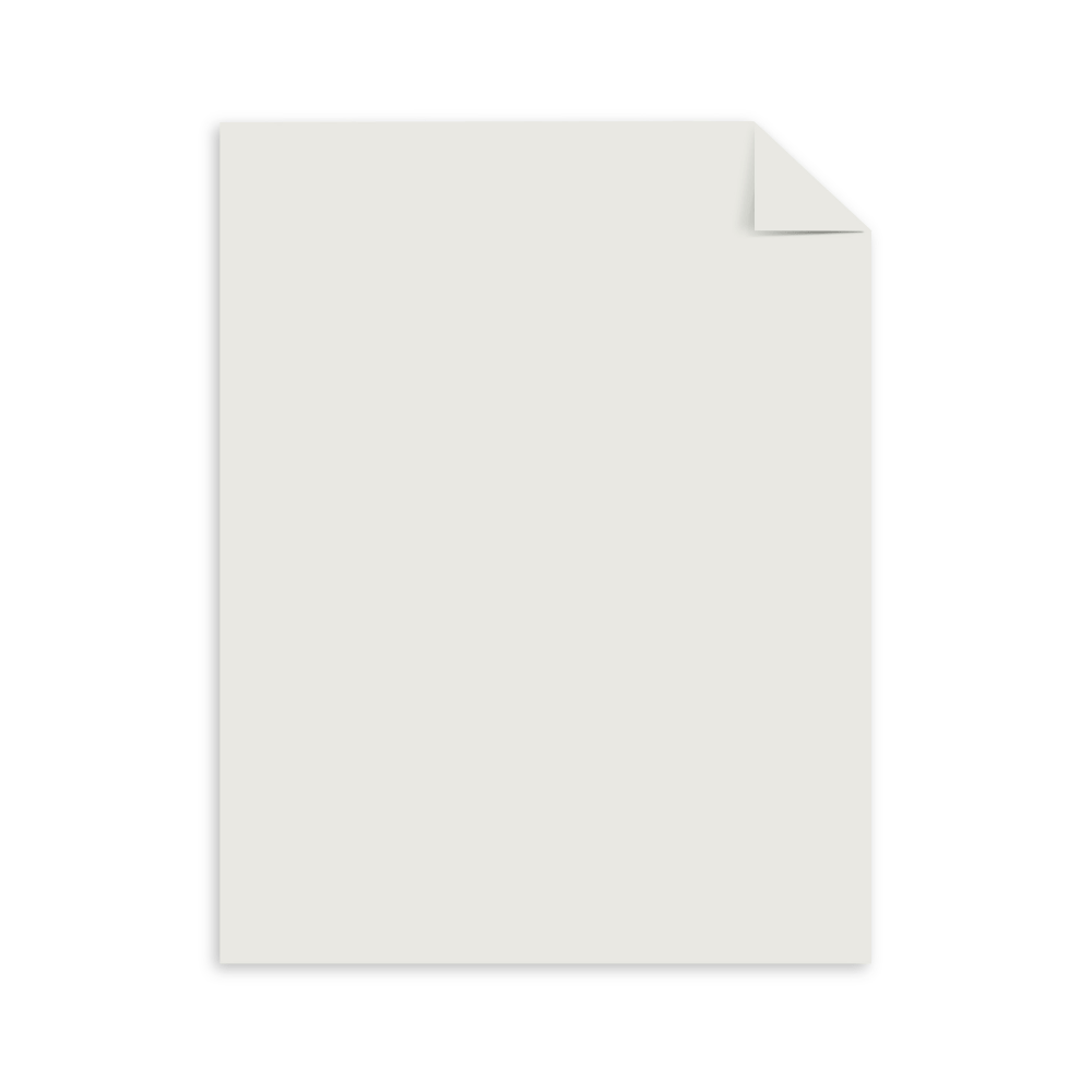 NeenahExact Index Card Stock, 110 Lb., 8 1/2in x 11in, Gray, Pack Of 250 Sheets